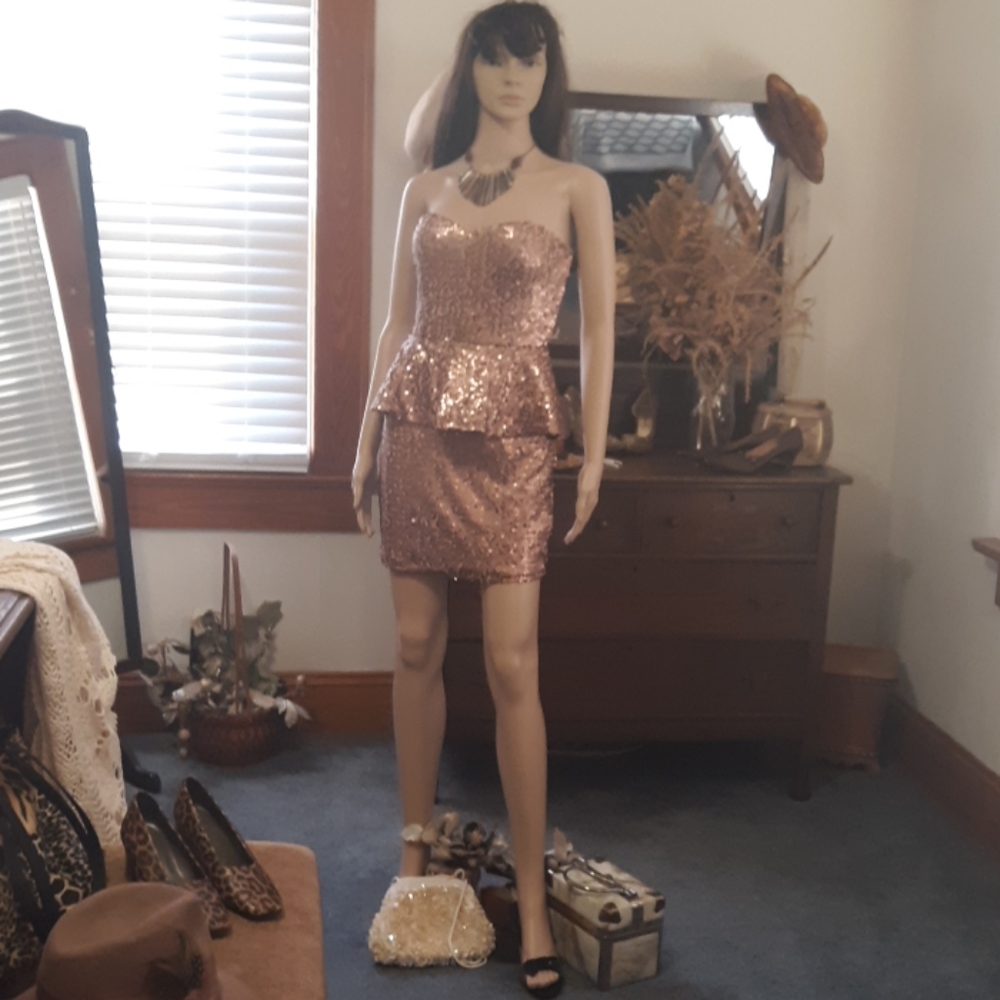 Vintage elegant party prom dress.